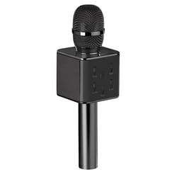 Microphone karaoké - AUVISIO - Lecteur MP3 - Bluetooth - Haut-parleur intégré - Noir
