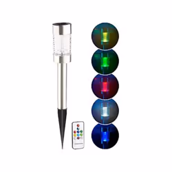 Borne solaire à LED - LUNARTEC - Style contemporain - Télécommande - Énergie solaire - RVB