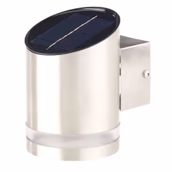 Applique solaire à LED - LUNARTEC - Acier inoxydable - 20 lm - Détecteur de mouvement - Extérieur