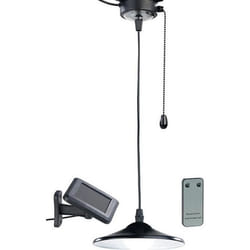 Suspension solaire à LED - LUNARTEC - Noir - Extérieur - Énergie solaire