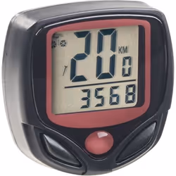 Compteur vélo numérique - Filaire - 15 fonctions - Écran LCD - Noir - Mixte