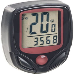 Compteur vélo numérique - Filaire - 15 fonctions - Écran LCD - Noir - Mixte