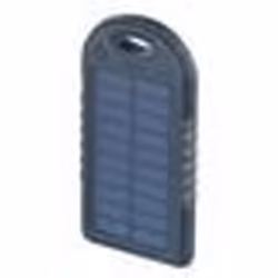 Batterie de secours solaire - REVOLT - 4000 mAh - 2 ports USB - mini lampe LED