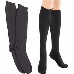 Chaussettes de contention - Noir - Adulte - Mixte - Prévention de la thrombose veineuse