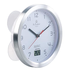 Horloge étanche - ST. LEONHARD - Ø 17cm - Thermomètre intégré - Mécanisme à quartz - IP44