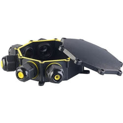 Boîtier étanche pour câbles électriques - REVOLT - 6 entrées - Noir - 171 x 44 mm