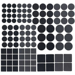 Kit de patins autocollants - AGT - x110 - Noir - 6 tailles - Autoadhésif