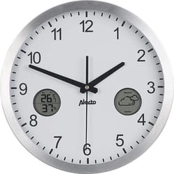 Horloge murale radio-pilotée avec station météo intégrée et capteur extérieur - ST. LEONHARD