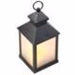 Lanterne à LED - Non spécifié - Effet flamme - Noir - Alimentation par pile - 120 heures dautonomie