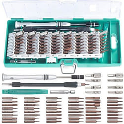 Coffret de vissage 62 pièces avec tournevis pour appareils électroniques