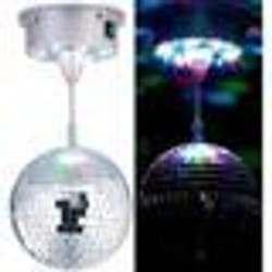 Boule disco rotative - Marque - Modèle - LED colorées - Effets lumineux