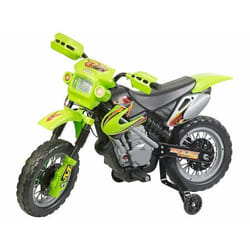 Moto électrique enfant - PLAYTASTIC - EKM-50 - Vert - Roues dentraînement - Effets sonores et lumineux