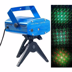 Projecteur laser effet ciel étoilé vert/rouge - LUNARTEC - LP-100 - Détecteur de bruit - Ambiance disco - 20 m²