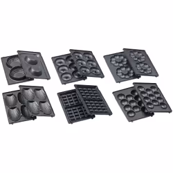 Rosenstein & Söhne NX-6921-919 machine a cupcakes et donuts 11 gâteaux 6 Donuts 700 W Noir, Blanc - Vue supplémentaire 11