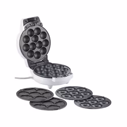 Rosenstein &amp; Söhne NX-6920-919, Machine à fabriquer des donuts/cupcakes/cake pops, 12 gâteaux, 7 Donuts, Noir, Blanc, 3 m ...