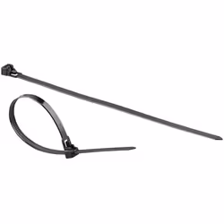 Attache-câbles - AGT - 250 x 76 mm - Lot de 100 - Réutilisables - Résistants aux UV