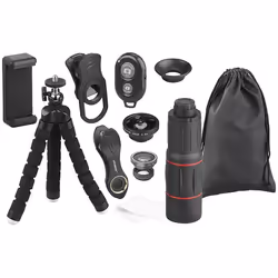 Kit de lentilles pour smartphone - CVL - CVL-220 - 11 pièces - Trépied inclus - Déclencheur à distance