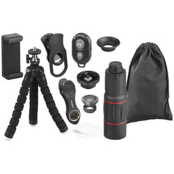 Kit de lentilles pour smartphone - CVL - CVL-220 - 11 pièces - Trépied inclus - Déclencheur à distance
