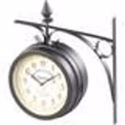 Horloge murale - St. Leonhard - Rétro double face - Thermomètre - 12 chants doiseaux - Vintage