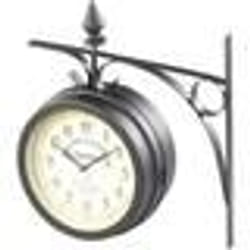 Horloge murale - St. Leonhard - Rétro double face - Thermomètre - 12 chants doiseaux - Vintage