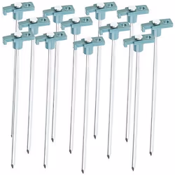 Piquets de tente pour sols durs et pierreux - Semptec - 12 pièces - Ø 7 mm