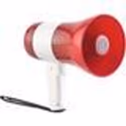 Mégaphone USB 20 W avec enregistreur vocal sirène et lecteur MP3 / SD