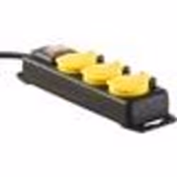 Multiprise dextérieur - REVOLT - 3 prises - Interrupteur - IP44 - 15 m de câble