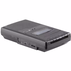 Lecteur de cassette mobile - Auvisio - Numériseur USB - Haut-parleur intégré - Enregistrement vocal - Noir