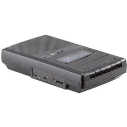 Lecteur de cassette mobile - Auvisio - Numériseur USB - Haut-parleur intégré - Enregistrement vocal - Noir