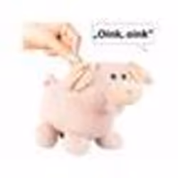 Tirelire - Infactory - Cochon en peluche - Sonore - Animée - 28x22x18 cm
