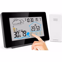 Station météo sans fil - INFACTORY - FWS-265 - Thermomètre - Hygromètre - Écran tactile couleur