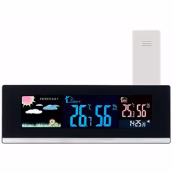 Station météo USB avec capteur extérieur sans fil et écran LCD couleur