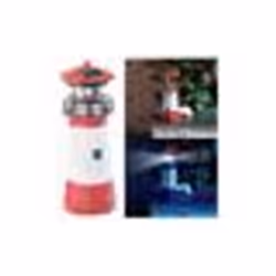 Phare décoratif solaire avec LED - LUNARTEC - 27 cm - Rouge - Campagne - Extérieur