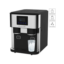 Rosenstein & Söhne NX-6345-919 machine à glaçons Machine à glaçon incornporé/sur pied 12 kg/24h 240 W Noir, Métallique