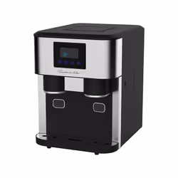 Rosenstein & Söhne NX-6345-919 machine à glaçons Machine à glaçon incornporé/sur pied 12 kg/24h 240 W Noir, Métallique