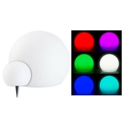 Boule lumineuse à LED solaire - LUNARTEC - Ø 30 cm - Blanc - 16 couleurs - Télécommandée