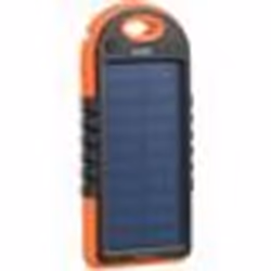 Batterie de secours solaire - PEARL - PB-30.s - 3000 mAh - 2 ports USB - mini lampe LED