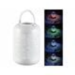 Lanterne solaire - LUNARTEC - RVBB - Métal - Blanc - Multicolore - Extérieur