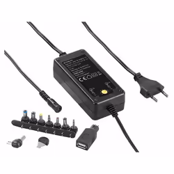 Adaptateur secteur universel - Revolt - 3000 mA - 9 raccords - Tension réglable 5-15 V