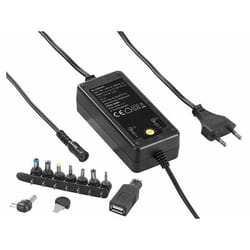 Adaptateur secteur universel - Revolt - 3000 mA - 9 raccords - Tension réglable 5-15 V