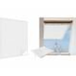 Moustiquaire - INFACTORY - Blanc - Fenêtre de toit - 180 x 150 cm - Fibre de verre