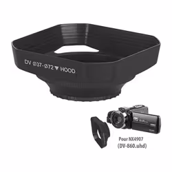 Pare-soleil pour caméscope 4K UHD DV-860.uhd