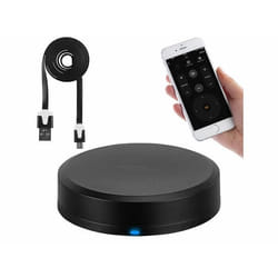 Télécommande connectée - AUVISIO - Contrôle infrarouge et ondes radio - Compatible Alexa - Noir - Programmable