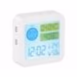 Appareil de mesure de la qualité de lair - INFACTORY - COVT/CO2 - avec horloge - thermomètre - filaire