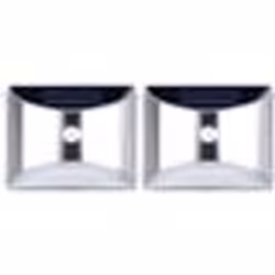 Applique murale solaire - Lunartec - WL-130.solar - LED - Détecteur de mouvement - Acier inoxydable