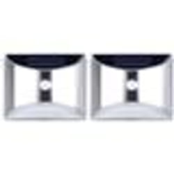 Applique murale solaire - Lunartec - WL-130.solar - LED - Détecteur de mouvement - Acier inoxydable