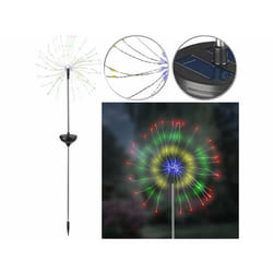 Décoration lumineuse solaire - Lunartec - 120 LED - Effet feu dartifice - Multicolore - Extérieur