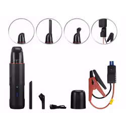 Batterie daide au démarrage et mini aspirateur - REVOLT - PB-300.multi - Li-Po - 10 000 mAh - Noir