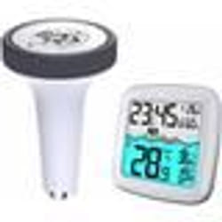 Thermomètre de piscine - PT-310 - LCD sans fil - Étanche - Affichage température et humidité - Portée 60m