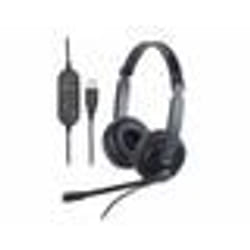 Micro-casque stéréo USB - CALLSTEL - GHS-120 - Son puissant - Microphone escamotable - Confortable